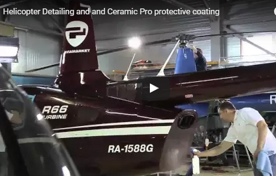 Helicopter Detailing and and Ceramic Pro protective coating
